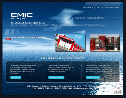 Création du site internet de l'entreprise Emic Groupe