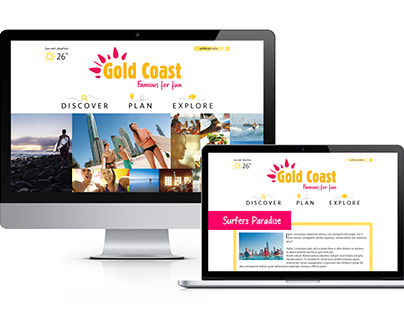 Tourism Queensland Gold Coast - GUI Design