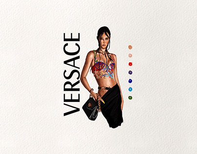 Versace Fashion Illustration