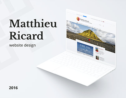 Matthieu Ricard - Website design