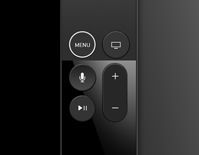 Apple TV 4K Remote in Photoshop.