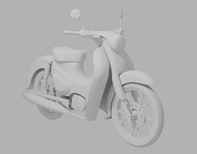 Blender Modelling: Honda C90 Motorbike