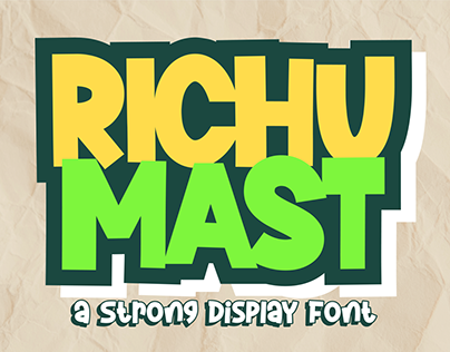 Richu Mast | Bold Layered Font