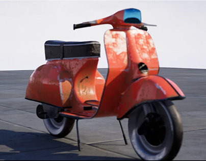 3D model_Vespa Scooter