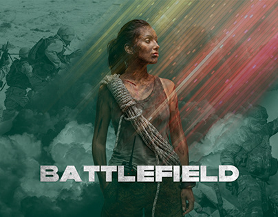Poster for a Battlefield-style game