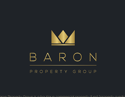Logo and brand identity design for Baron Property Group