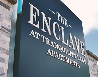 The Enclave Monument Sign