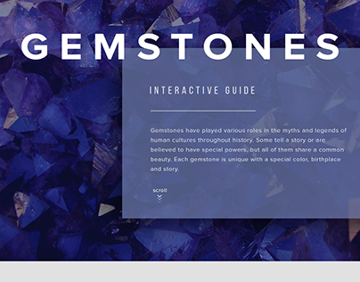Gemstones From Minerals - Interactive Guide Infographic