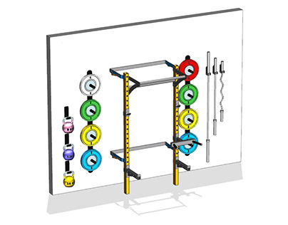 Wall Mounted Foldable Gym Equipment
