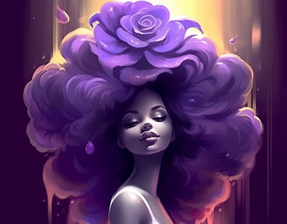 Purple Rose Series by Wayne Flint