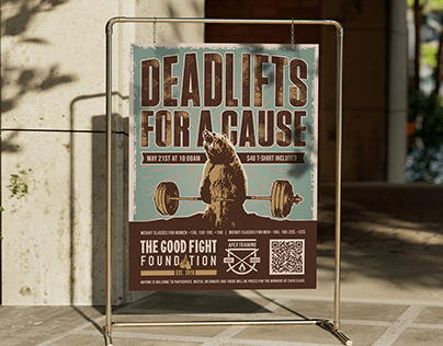 Deadlifts for a Cause Poster Design
