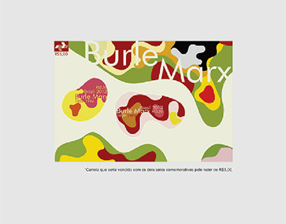 Projeto de selo comemorativo Burle Marx