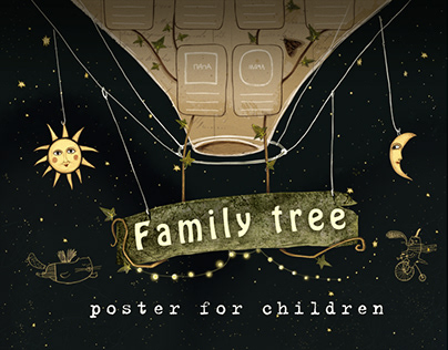 Family tree. Poster for children