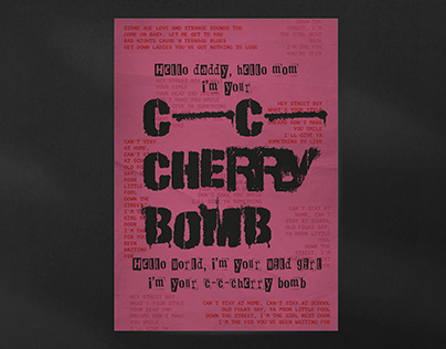 Постер для песни Chtrry Bomb-The Runaways/ Music poster