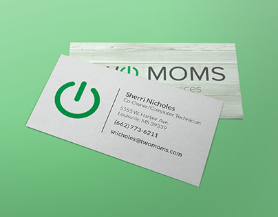 Two Moms Computer Service Branding