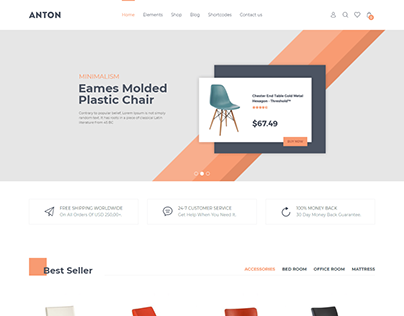Antan Furniture Shop | Wordrpess Woocommerce Website