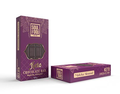 KETO Chocolate Bar Packaging design for Soul Food