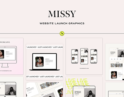 Missy - Website Launch Graphics Bundle