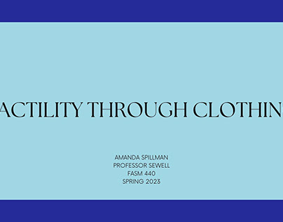 Tactility Through Clothing - a Digital Lookbook