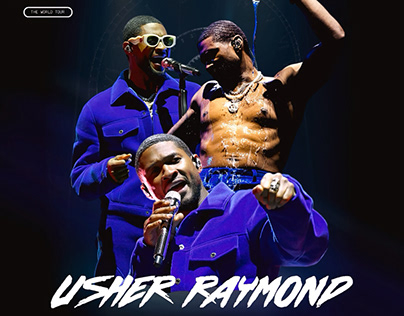 Usher “PAST FUTURE PRESENT TOUR” Poster Ad