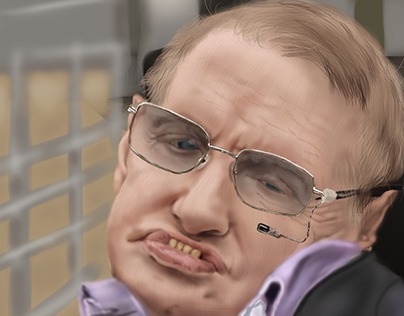 Stephen Hawking Hyperrealism