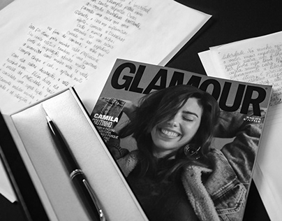 Handwriting – Glamour magazine & Mont Blanc