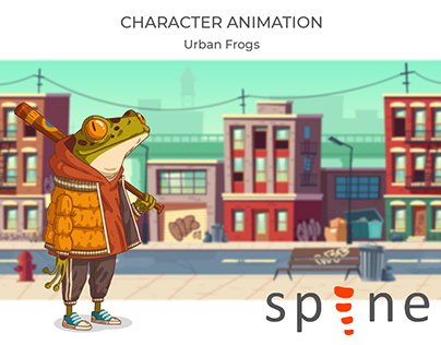 Urban Frogs - Character animation in SPINE