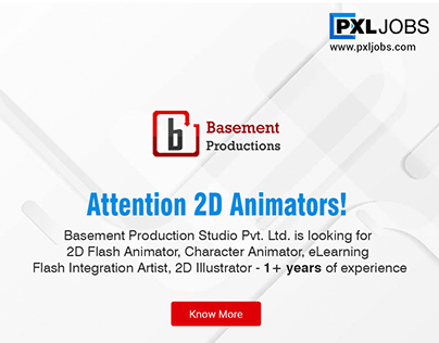Job opening for #animation