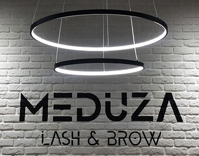 Font composition for MEDUZA beauty salon