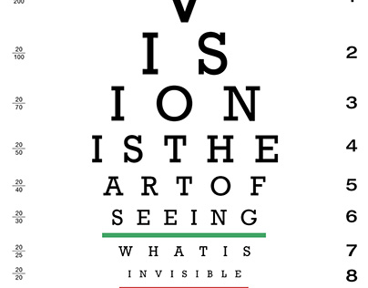 Vision is the art of seeing.
