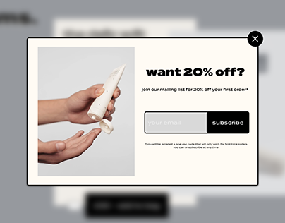 Daily UI Challenge Day 16 - Pop Up / Overlay