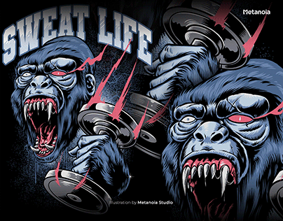 Sweat Life T-Shirt Design