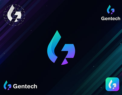 Modern G Letter Geometric Biotech Logo l G Letter Logo