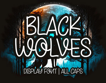 Black Wolves - Display Font