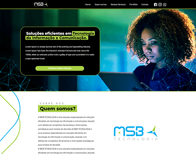 Landing Page - MSB Tecnologia
