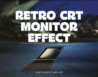 Retro CRT Monitor Effect PSD