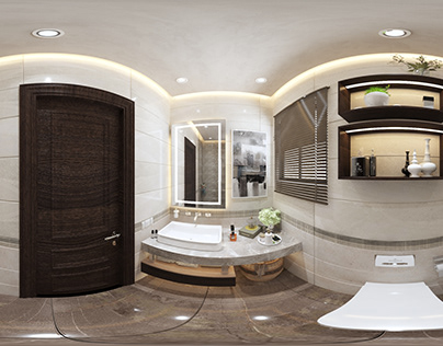 Modern Bathroom 360 Panorama