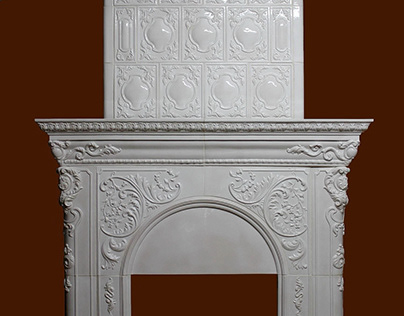 Baroque-style fireplace Kominek barokowy