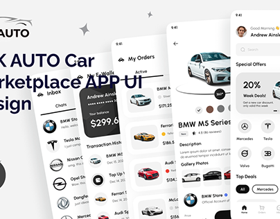PAKAUTO Car Marketplace App UI