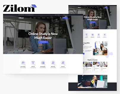 Zilom Online Teaching Website Design