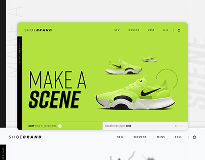 Shoe Brand Website Concept