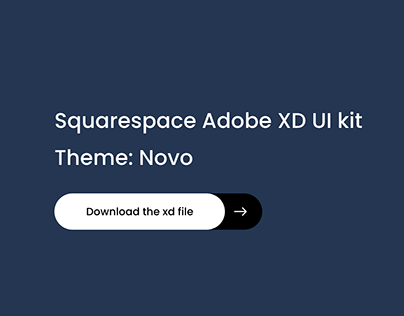 Squarespace Novo Theme Adobe XD UI Kit