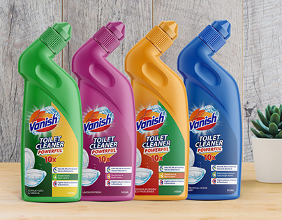 Vanish Detergent & Spray Cleaners Label Design