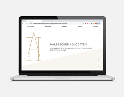 Halbeecker advocaten website