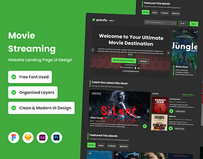 Globaflix - Movie Streaming Landing Page