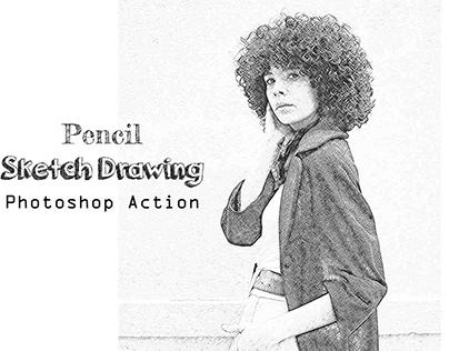 Pencil Sketch Drawing Photoshop Action