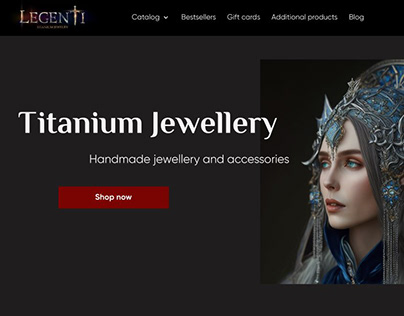 Legenti Jewellery e-commerce ui/ux design