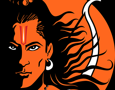 Shri Ram Digital Vector Illustration Artwork by Umesh