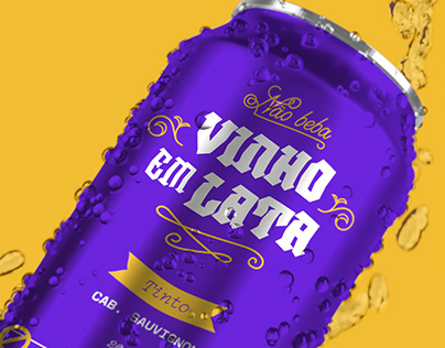 Não Beba Vinho Em Lata (Brand Packaging & Label Design)