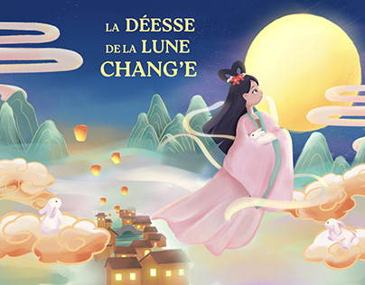 Illustration Children's Book | Chang'e Chinese Story